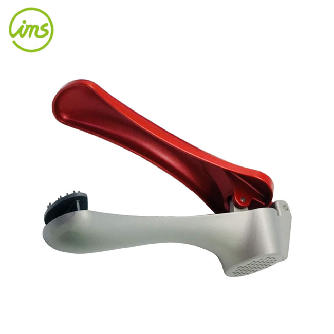 Garlic Press with Built-In Cleaner – Custom Color Heavy-Duty Garlic Crusher